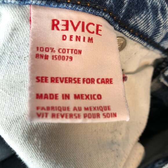 Revice Women's Wide Leg 5 Pocket Fashion L.A High Rise Denim Jeans Size 27x32 - Picture 8 of 9